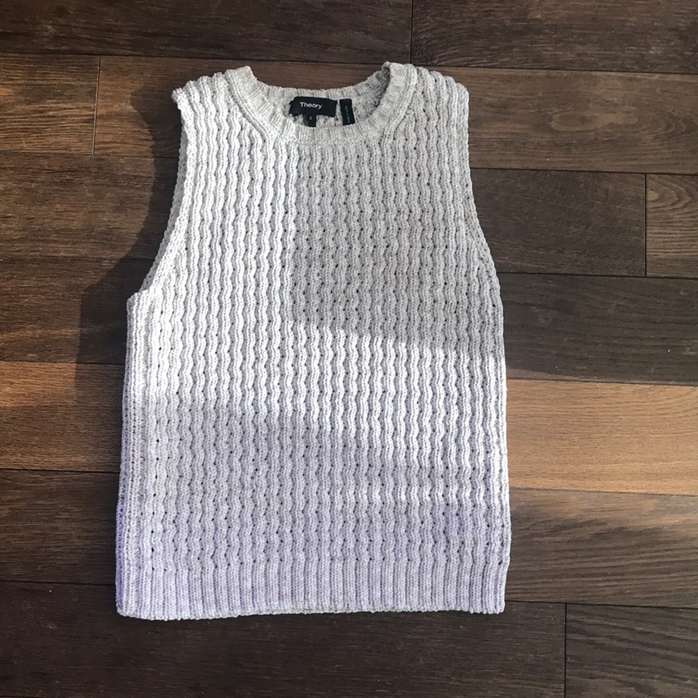 Theory woven sleeveless top
